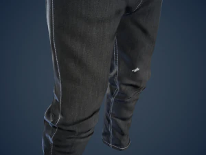 black jeans pants 3D Model