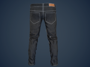black jeans pants 3Dモデル
