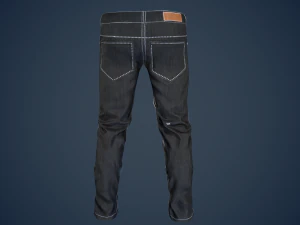 black jeans pants 3D Model