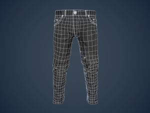 black jeans pants 3Dモデル