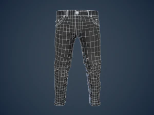 black jeans pants 3D Model