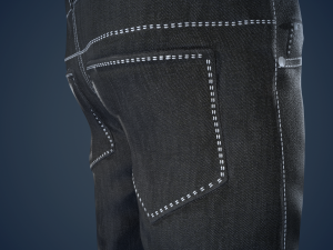 black jeans pants 3Dモデル
