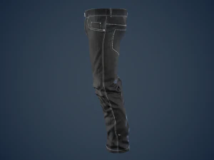black jeans pants 3D Model