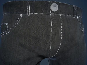 black jeans pants 3D Model