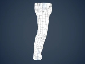 black jeans pants 3D Model