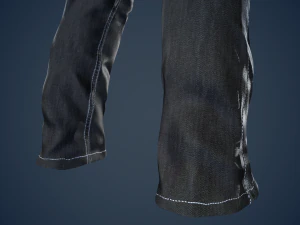 black jeans pants 3D Model