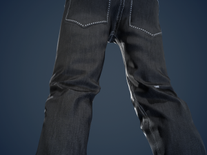 black jeans pants 3Dモデル