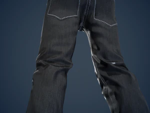 black jeans pants 3D Model