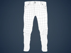 black jeans pants 3D Model