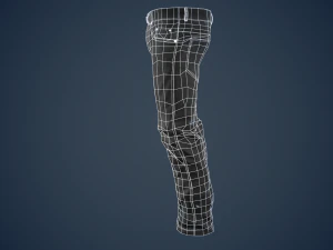 black jeans pants 3D Model