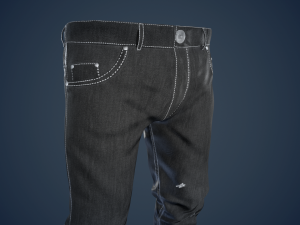 black jeans pants 3Dモデル
