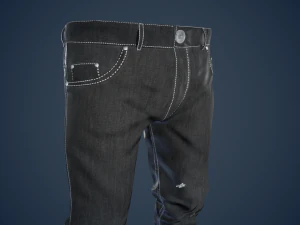 black jeans pants 3D Model