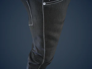 black jeans pants 3D Model