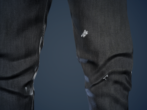black jeans pants 3Dモデル