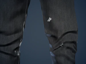 black jeans pants 3D Model