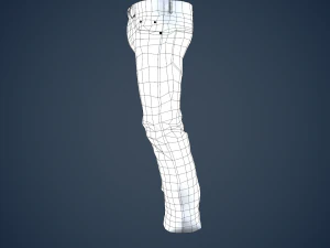 black jeans pants 3D Model