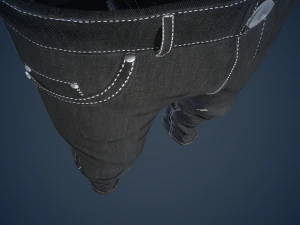black jeans pants 3D Model