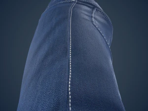 blue jeans pants 3D Model