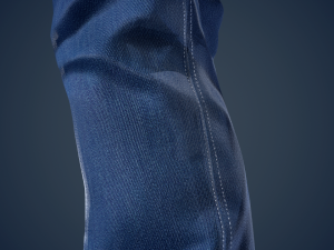 blue jeans pants Modelo 3D