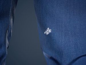 blue jeans pants Modelo 3D