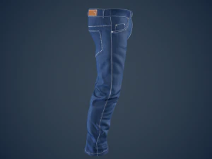 blue jeans pants 3D Model