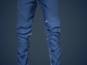 blue jeans pants 3D Model