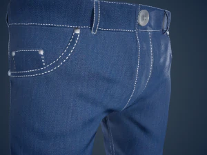 blue jeans pants 3D Model