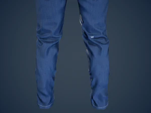 blue jeans pants 3D Model
