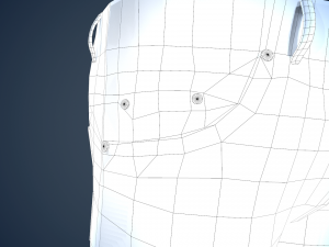 blue jeans pants Modelo 3D