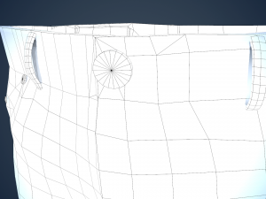 blue jeans pants Modelo 3D