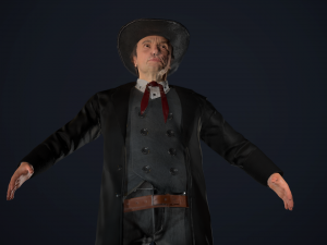 cowboy character 3D-Modell