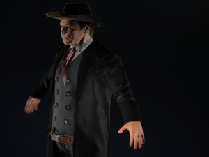 cowboy character 3D-Modell