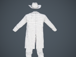 cowboy character 3D-Modell