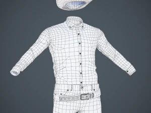 kovboy karakteri 3D Model