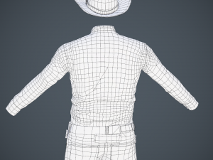 cowboy character 3D-Modell