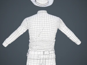 kovboy karakteri 3D Model