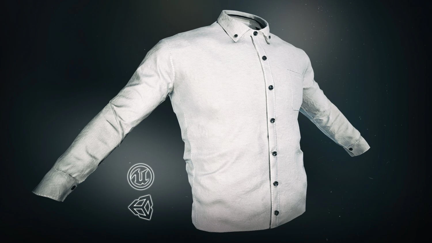 white shirt 3D Model .c4d .max .obj .3ds .fbx .stl .blend 