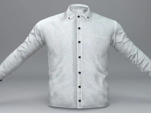 white shirt 3D Model