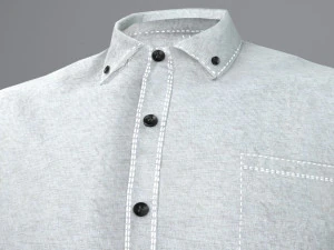 white shirt 3D Model