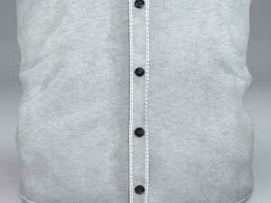 white shirt Model 3D