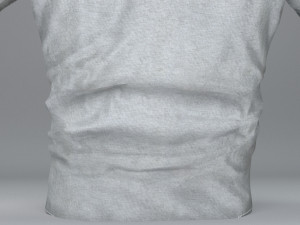 white shirt Model 3D