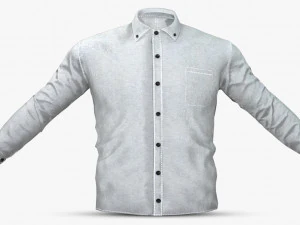white shirt 3D Model