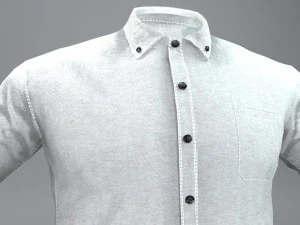 white shirt 3D Model