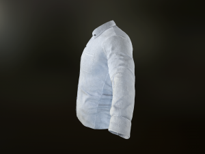 white shirt Model 3D