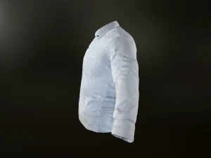 white shirt 3D Model