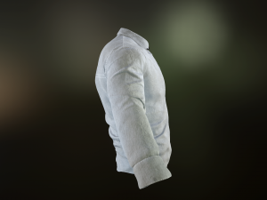 white shirt Model 3D