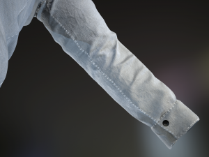 white shirt Model 3D