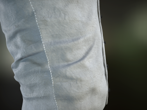 white shirt Model 3D
