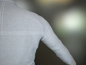 white shirt Model 3D