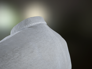 white shirt Model 3D